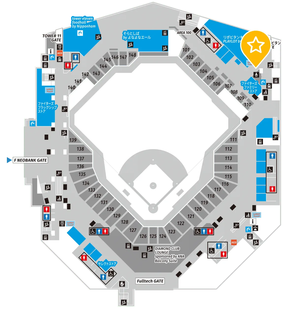 アクアリウムの位置