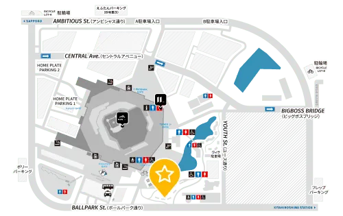BALLPARK TAKIBI TERRACE ALLPARの位置