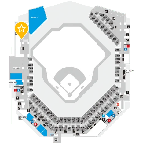 オリジナル卓球台の位置