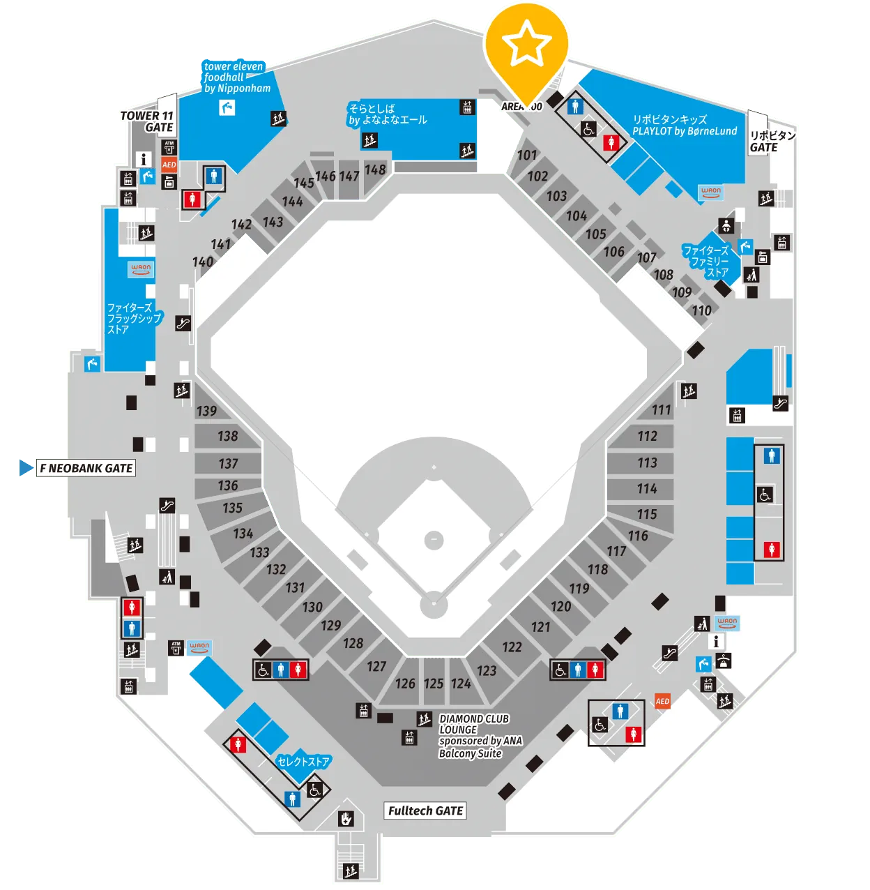 えふたんトレインの位置